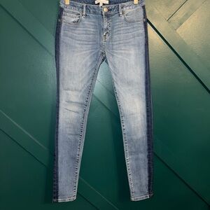 BCBGeneration Light Blue Skinny Jeans with Dark Trim